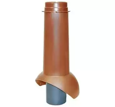 Изолированный вентиляционный выход Pipe-VT 110 Krovent (Кровент) для канализации, кирпичный