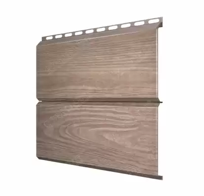 Металлический сайдинг Гранд Лайн / Grand Line профиль ЭкоБрус, Print elite 0.45, цвет White Wood (Беленый дуб)
