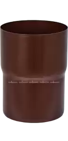 Соединитель трубы D100 Aquasystem Pural Matt, RAL 8017 коричневый