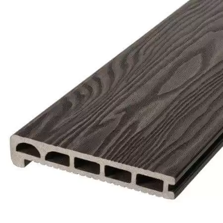 Финишная доска/ступень из ДПК TALVERWOOD 3D фактура дерева, 170х25х3000, венге
