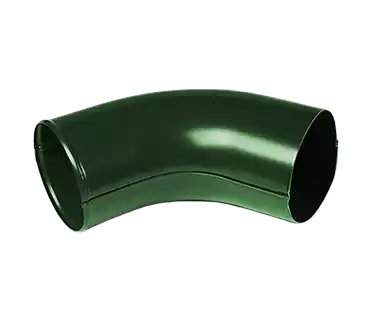 Колено сливное (отвод) 60° D100 Металл Профиль Foramina (Престиж), цвет зеленый (RAL 6005)