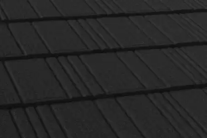 Композитная черепица AeroDek Robust, 1300х360 мм, черный бриллиант