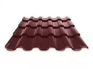 Металлочерепица Руукки Ruukki Adamante 0,5 Polyester (PE), Zn 275 (шоколадный) RR887