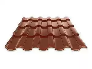 Металлочерепица Руукки Ruukki Adamante 0,5 Pural Matt BT, Zn 275  (терракотовый) RR750