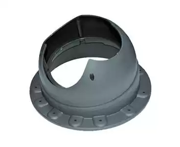 Проходной элемент Base-VT Seam 110 Krovent (Кровент) для мягкой и фальцевой кровли, серый