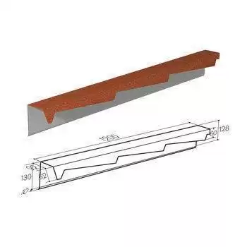 Фронтонная планка резная Gerard, правая, 1200 мм, cedar (101)