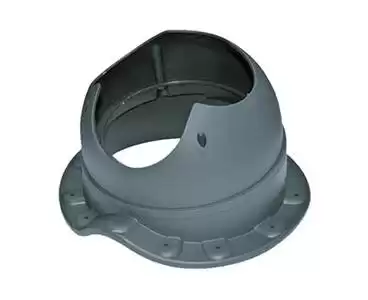 Проходной элемент Base-VT Wave 110 Krovent (Кровент) для металлочерепицы (Classic, Modern), серый