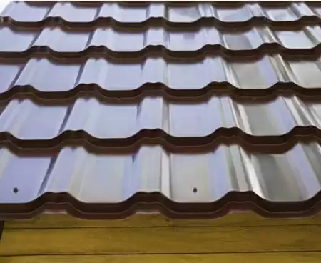 Металлочерепица Гранд Лайн / Grand Line, коллекция Kvinta plus, 0,5 Satin Zn 140, цвет RAL 7016 (антрацитово-серый)