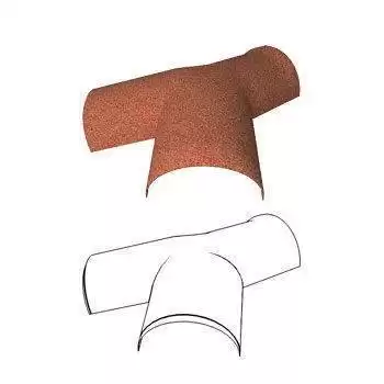 Y-образный тройной конек Gerard 205 (уклон кровли от 15 до 30 градусов, пластик), charcoal (111)