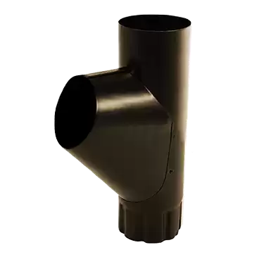 Тройник трубы D100 Металл Профиль Foramina (Престиж), цвет темно-коричневый (RR32)