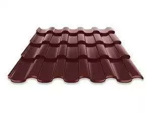 Металлочерепица Руукки Ruukki Adamante 0,5 Polyester (PE), Zn 275 (красный) RR29