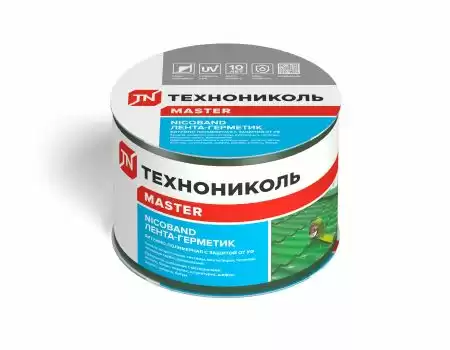 Самоклеющаяся герметизирующая лента NICOBAND (Никобенд) Технониколь, 3000х75 мм, цвет зеленый