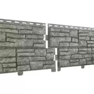 Фасадные (цокольные) панели Ю-Пласт Stone House / Стоун Хаус Сланец, цвет бежевый, 2000х225 мм