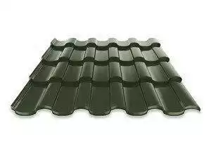 Металлочерепица Руукки Ruukki Adamante 0,5 Pural Matt BT, Zn 275 (хвойно-зеленый) RR11