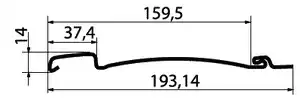 Сайдинг виниловый Grand Line Тундра, вертикальный S6,3 GL, 3x0.159,5 м, клен