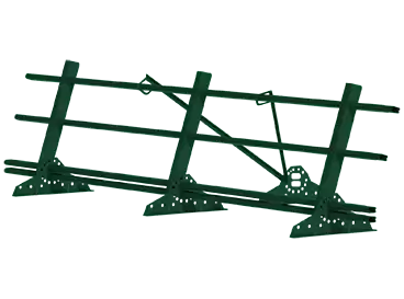 Ограждение кровли со снегозадержателем Grand Line (Гранд Лайн) 0.9 м, цвет RAL 6005 (зеленый)