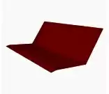 Планка примыкание верхнее к стене фальц Гранд Лайн / Grand Line, 150х130х20 мм, Zn (цинк) 0.55