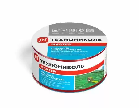Самоклеющаяся герметизирующая лента NICOBAND (Никобенд) Технониколь, 10000х75 мм, цвет красный