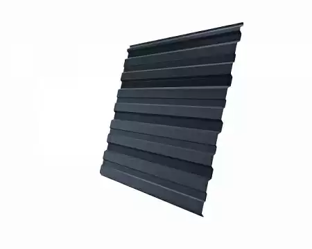Профнастил С10R Гранд Лайн / Grand Line 0,5 Satin Zn 140, цвет RAL 7024 (мокрый асфальт)