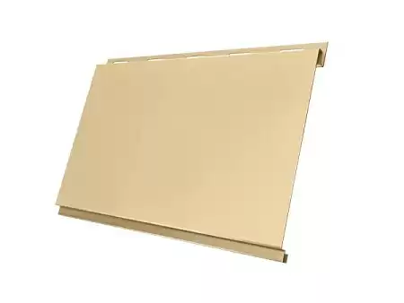 Металлический сайдинг Гранд Лайн / Grand Line профиль Вертикаль, Drap 0.45, цвет Ral 1014 (слоновая кость)