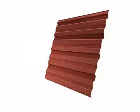 Профнастил С10R Гранд Лайн / Grand Line 0,5 Satin Zn 140, цвет RAL 8004 (терракота)
