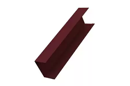 Крышка 65х60 жалюзи (для калиток и ворот) Grand Line Milan,Tokyo, 0,45 PE-double, RAL 3005 красное вино