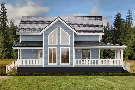 Металлочерепица Гранд Лайн / Grand Line, коллекция Classic, 0,5 Satin Zn 140, цвет RAL 7024 (мокрый асфальт)