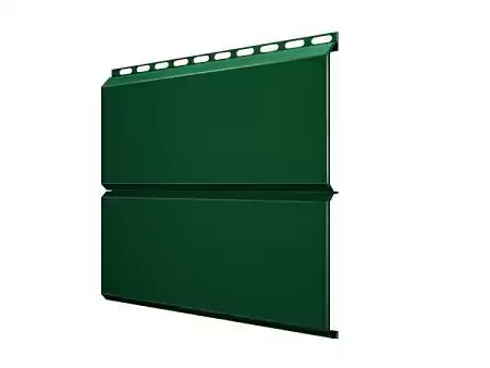 Металлический сайдинг Гранд Лайн / Grand Line профиль ЭкоБрус, Satin 0.5, цвет Ral 6005 (зеленый мох)