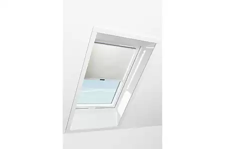 Штора рулонная дневного света Roto ZRS M, 65x118, линии бежевый