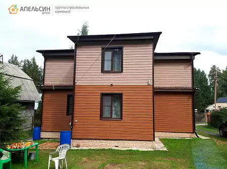 Монтаж фасада панелями Docke в СНТ Гранит-3