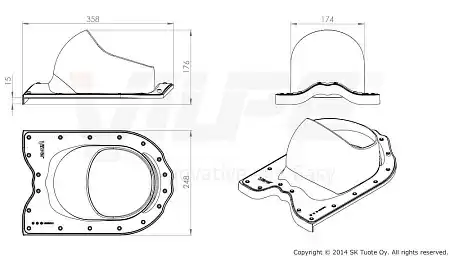 Проходной элемент NERA 2K Vilpe (Вилпе) для металлочерепицы типа Finnera, черный Проходной элемент NERA 2K Vilpe (Вилпе) для металлочерепицы типа Finnera, черный