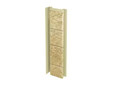Угол внутренний (универсальная планка) Vox Solid Sandstone (под камень), кремовый, 446х121 мм