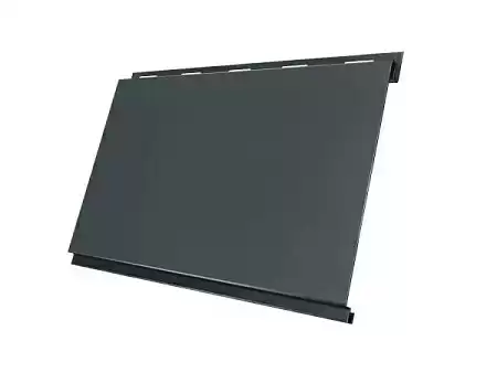 Металлический сайдинг Гранд Лайн / Grand Line профиль Вертикаль, Satin 0.5, цвет Ral 7016 (антрацитово-серый)