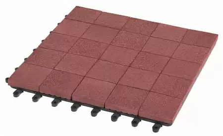 Садовый паркет Мозаика 13 GRINDERDECO ДПК, 300x300 мм, мербау, упаковка 10 шт.