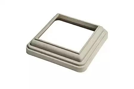 Нижний кант CM Railing, 160x160 мм, WHITE WOOD (беленый дуб)