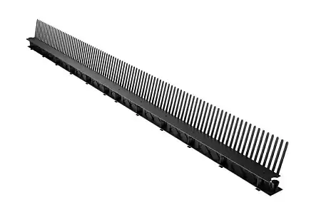 Гребень свеса с вентиляцией Eurovent Comb Venti, 1 м, RAL 9005 черный