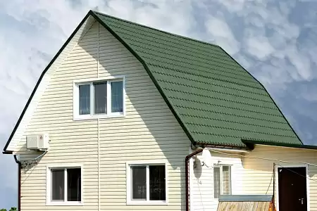 Сайдинг Grand Line Classic Color Plus виниловый, Блок-хаус D4,8 GL, 3.00*0.244 м, темно-бежевый