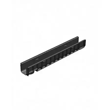 Лоток водоотводный пластиковый АКВАСТОК Norma DN100 Н120 1000x148x120 11012