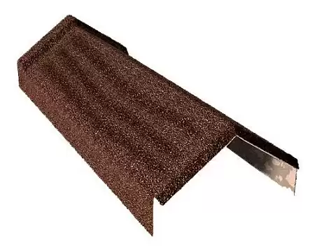 Конек Gerard треугольный, 405х165х90 мм, chestnut (121)