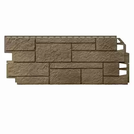 Фасадные панели Vox Solid Sandstone (под камень), светло-коричневый, 1095х446 мм