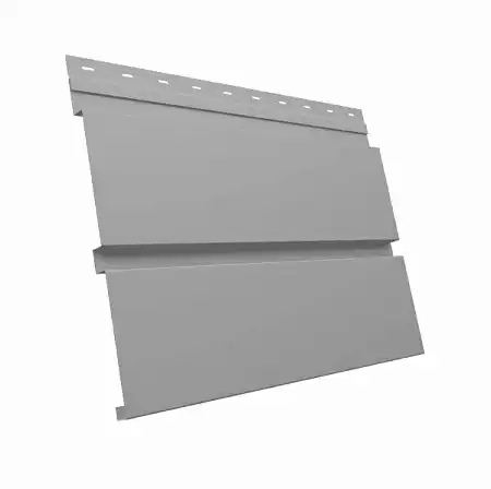 Металлический сайдинг Гранд Лайн / Grand Line профиль Квадро Брус, Drap 0.45, цвет Ral 7004 (сигнально-серый)
