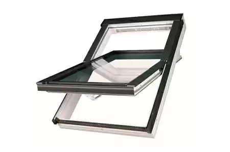 Мансардное окно Fakro PTP-V U4 ПВХ с вентклапаном, 134х98