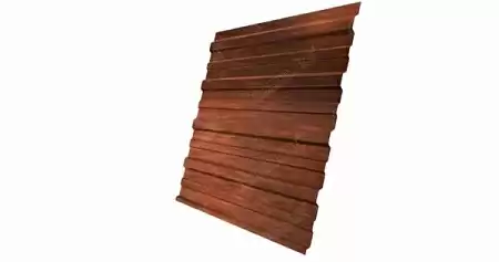 Профнастил С10А Гранд Лайн / Grand Line 0.45 Print elite Zn 140, цвет Cherry Wood (Бразильская вишня)