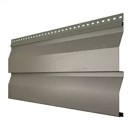 Металлический сайдинг Металл Профиль Корабельная доска, 0.45 PE, RAL 1035 бежевый жемчуг