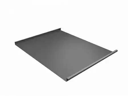 Фальц двойной стоячий Гранд Лайн / Grand Line, Satin 0.5, цвет RAL 7004 (сигнально-серый)