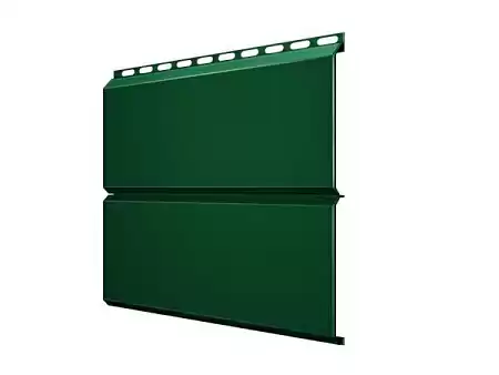 Металлический сайдинг Гранд Лайн / Grand Line профиль ЭкоБрус, PE 0.45, цвет Ral 6005 (зеленый мох)