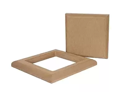 Комплект крышка/юбка для столба POLIVAN SINGARAJA, 125x125 мм, ДПК, песок