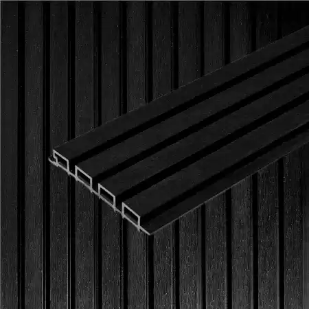 Стеновая панель CM Wall, 4000x219x26 мм, black wood (черное дерево)