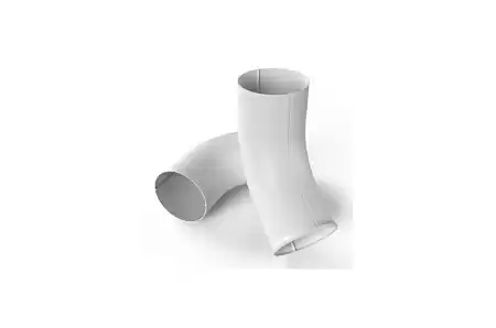 Сливное колено D90 Ranilla, PE, RAL 9003 белый Сливное колено D90 Ranilla, PE, RAL 9003 белый