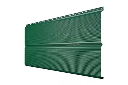 Металлический сайдинг Металл Профиль L брус XL Волна, 0.5 PURMAN, RAL 6005 зеленый мох